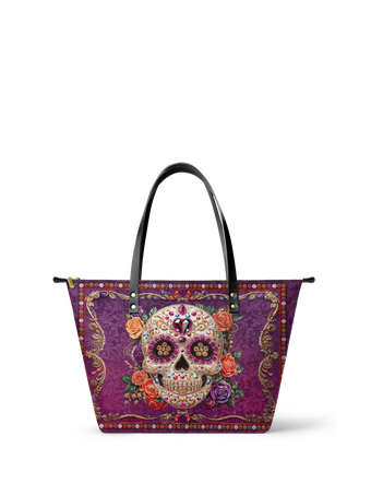 "Catrinelle" Leather Tote Bag