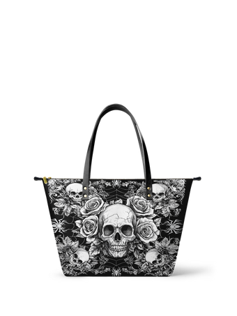 "Gravebloom" Leather Tote Bag