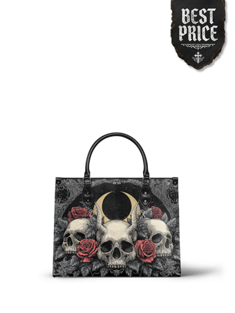 "Nightrosary" - Black Interior - Leather Handbag