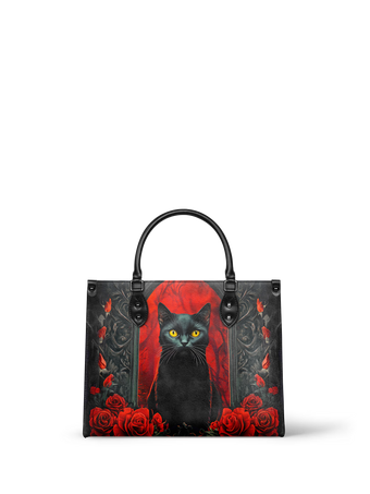 "Nyxrose" - Black Interior - Leather Handbag