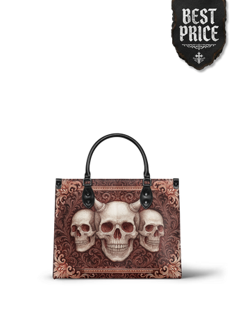 "Triskelion" - Black Interior - Leather Handbag