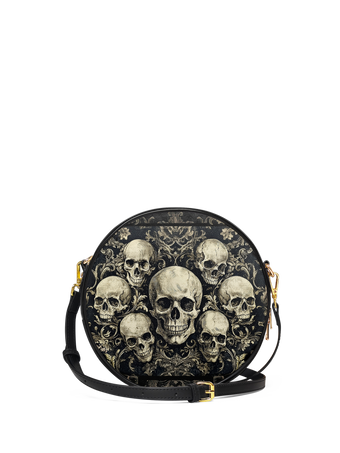 "Deathmark" Circle Crossbody Bag