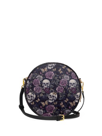 "Noctaflora" Circle Crossbody Bag