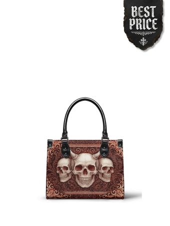 "Triskelion" - Black Interior - Small Leather Handbag