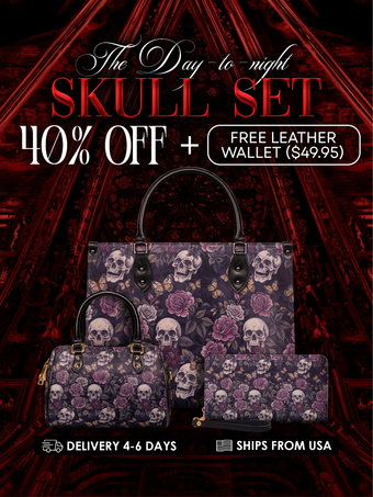 "Noctaflora" The Day-to-Night Skull Set