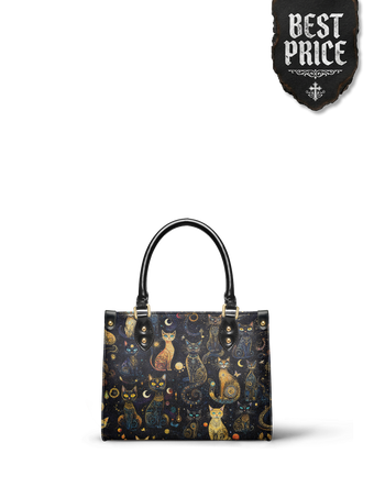 "Lunacat" Small Leather Bag