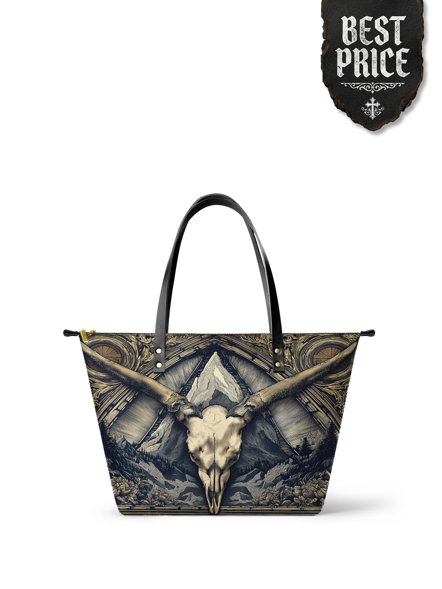"Altarhorn" Leather Tote Bag