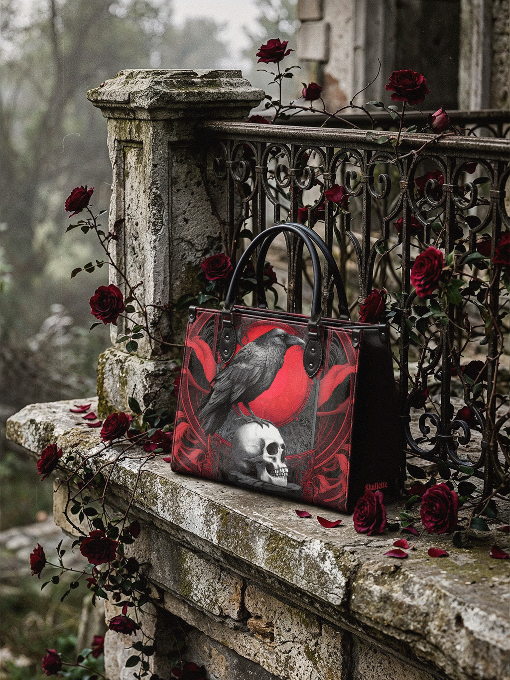 "Bloodraven" - Black Interior - Leather Handbag