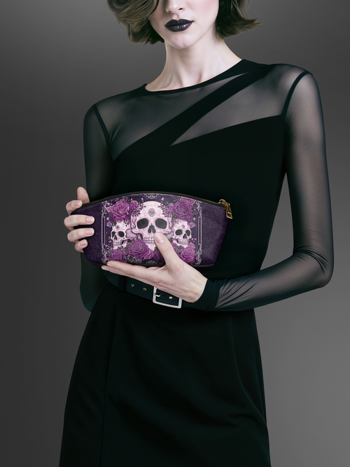 "Bloodrose" Poison Plum Eclipse Makeup Bag