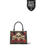 "Bloodrose" - Black Interior - Small Leather Handbag