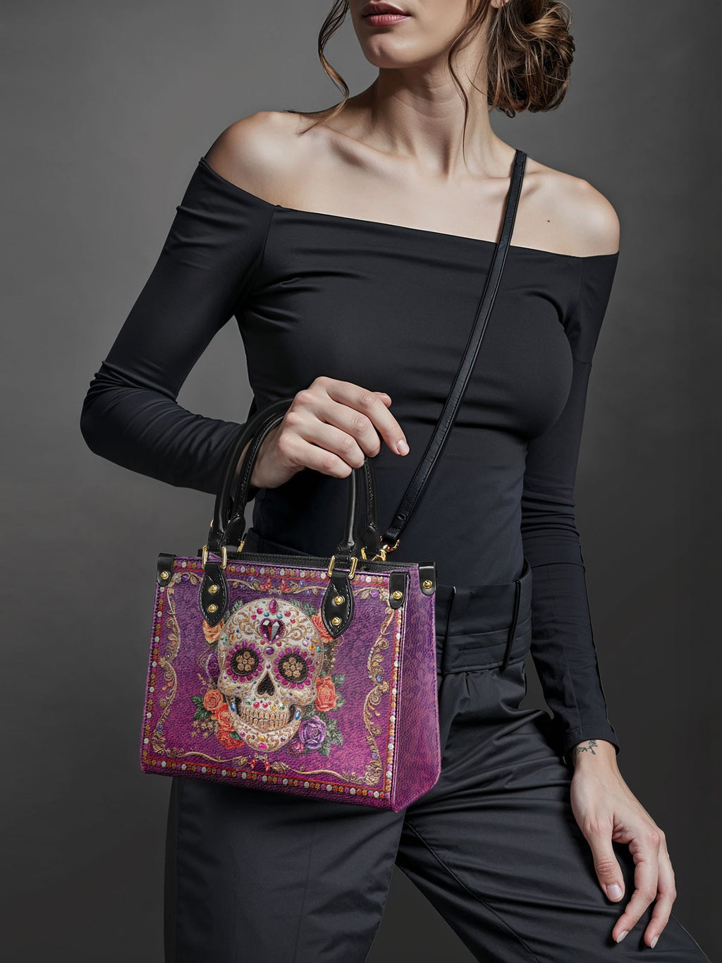 "Catrinelle" Small Leather Bag