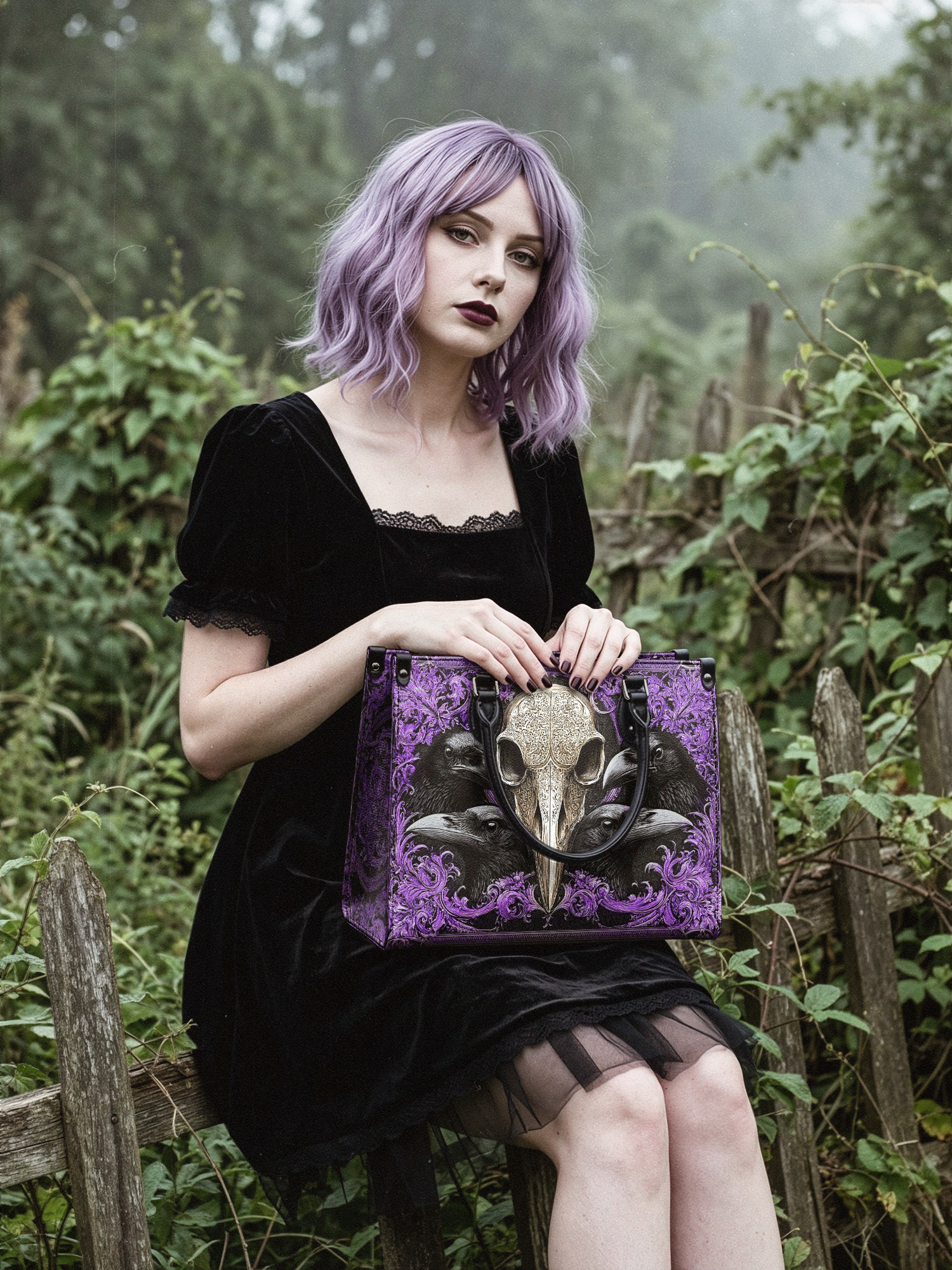 "Corvexia" - Black Interior - Leather Handbag