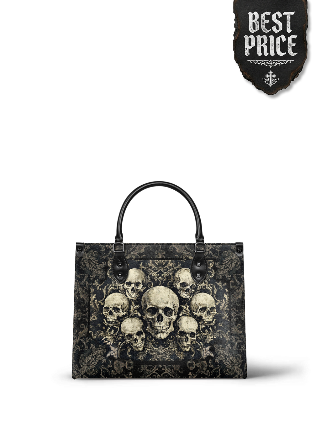 "Deathmark" - Black Interior - Leather Handbag