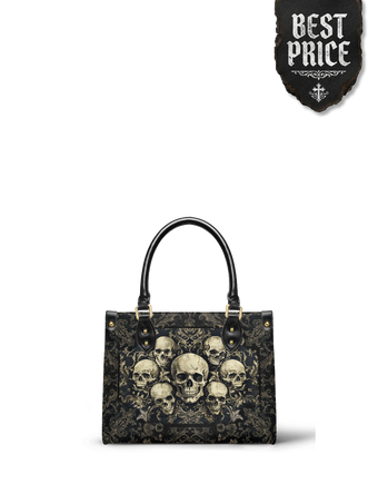 "Deathmark" Small Leather Bag