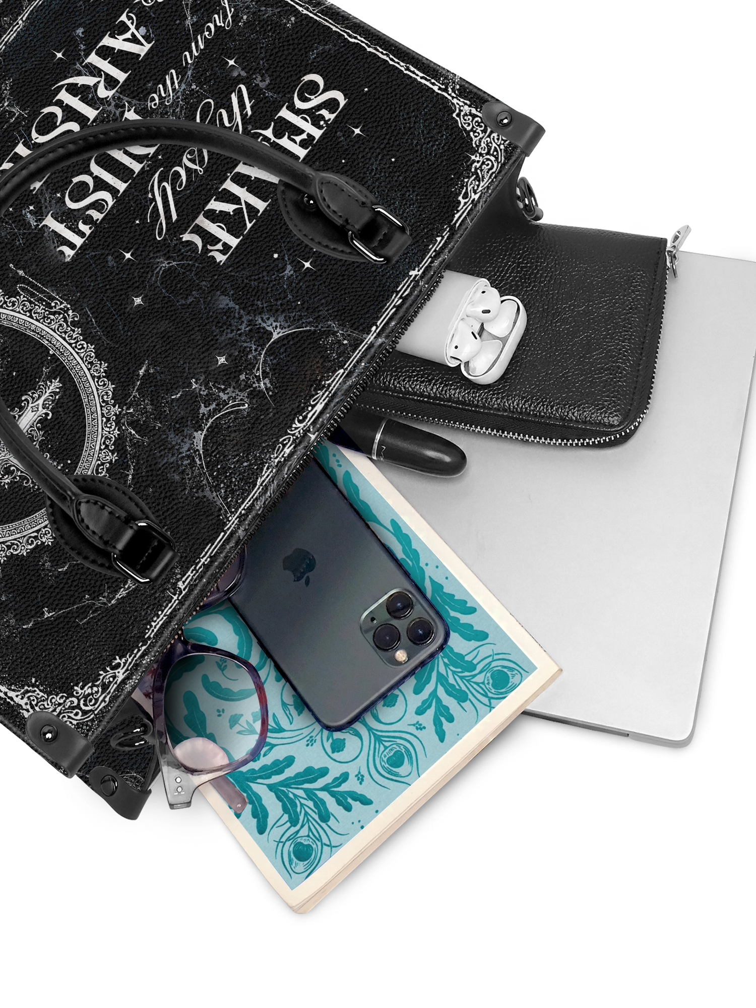 "Dustveil" - Black Interior - Leather Handbag