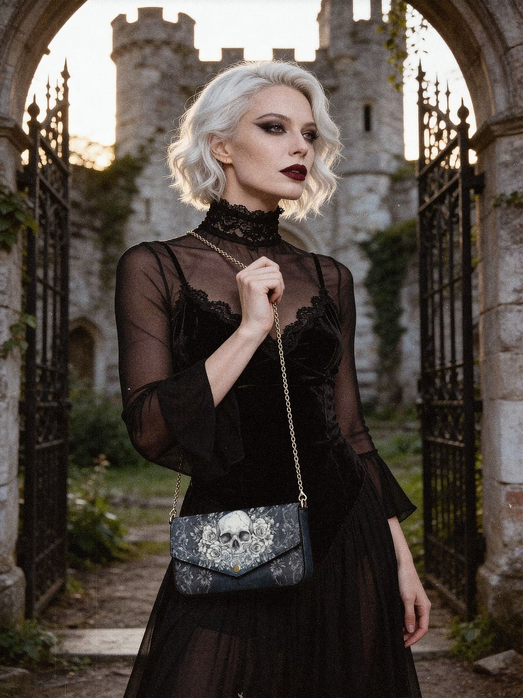 "Frostmourne" Envelope Chain Crossbody Bag