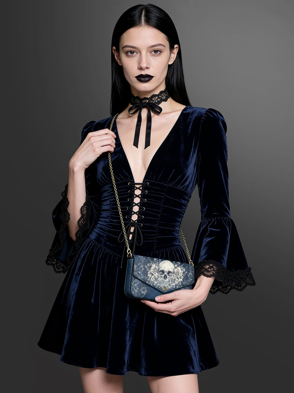"Frostmourne" Envelope Chain Crossbody Bag