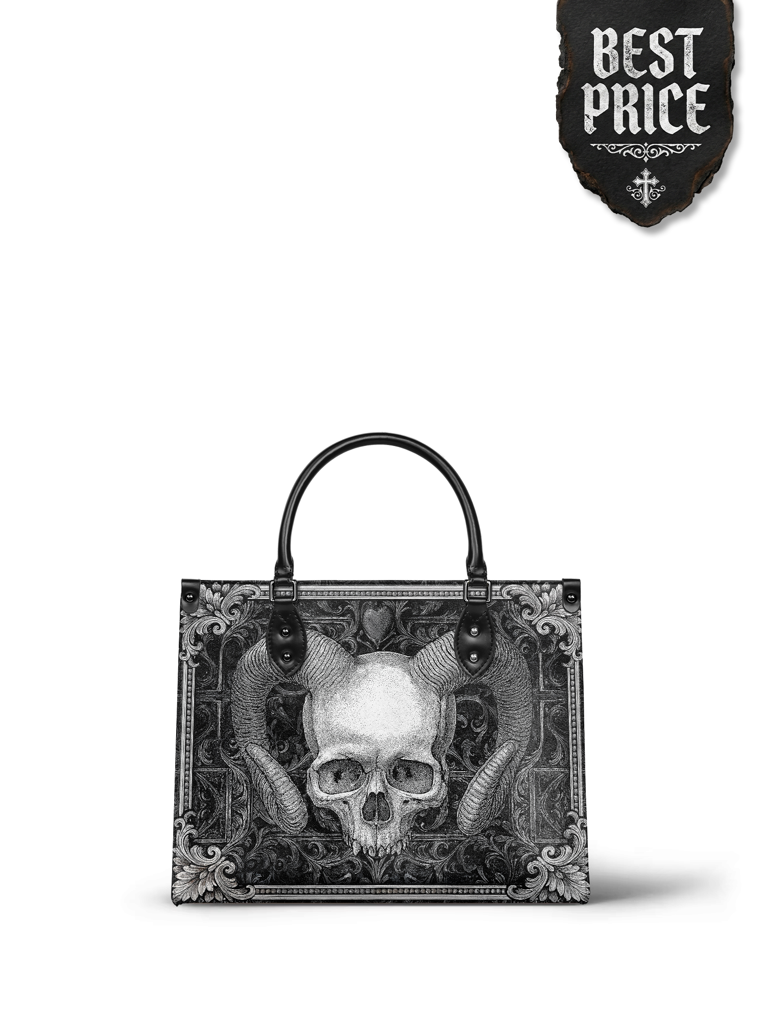 "Grimcrown" - Black Interior - Leather Handbag