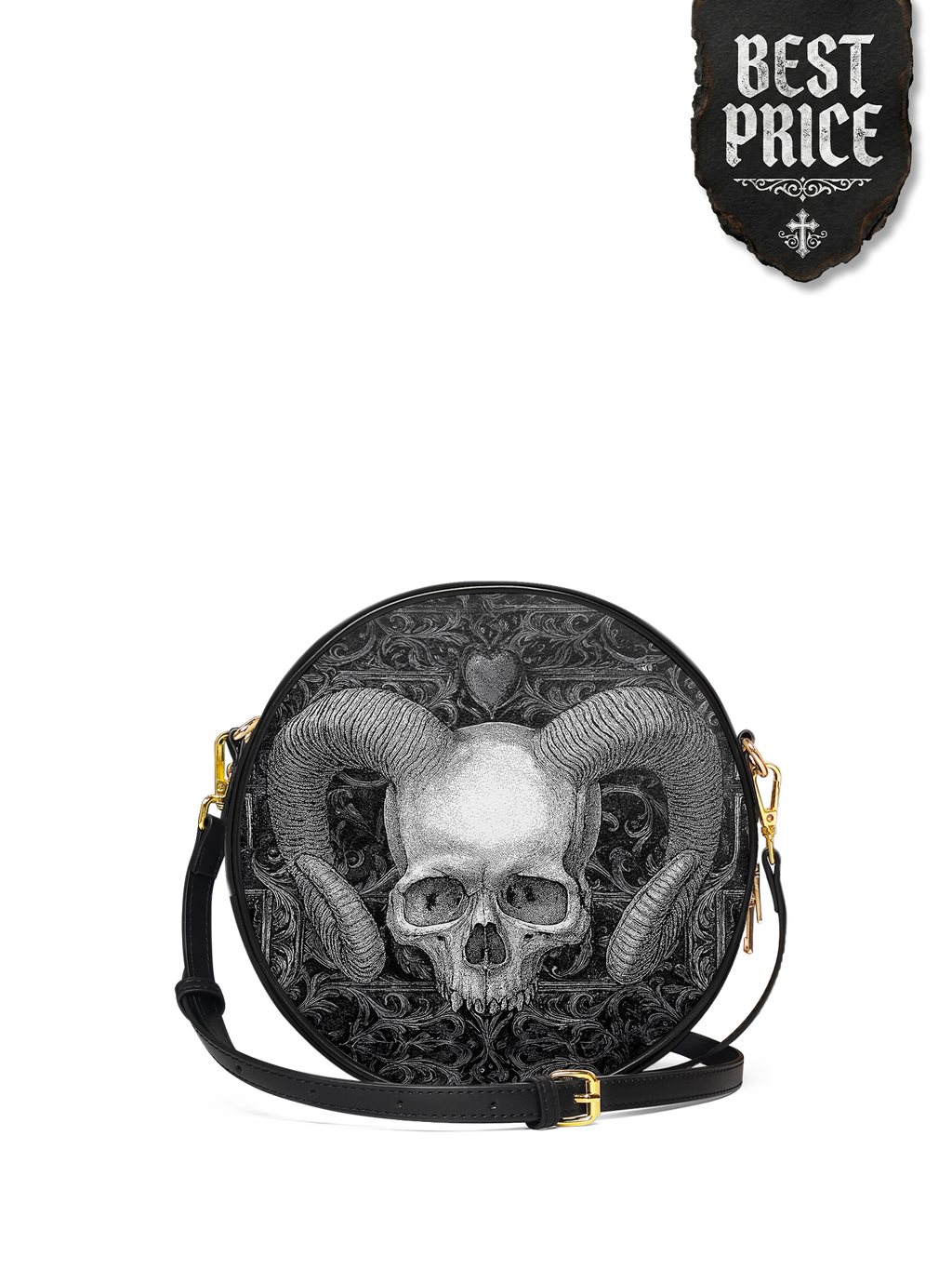"Grimcrown" Circle Crossbody Bag