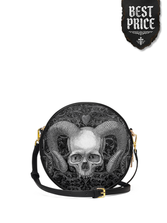 "Grimcrown" Circle Crossbody Bag