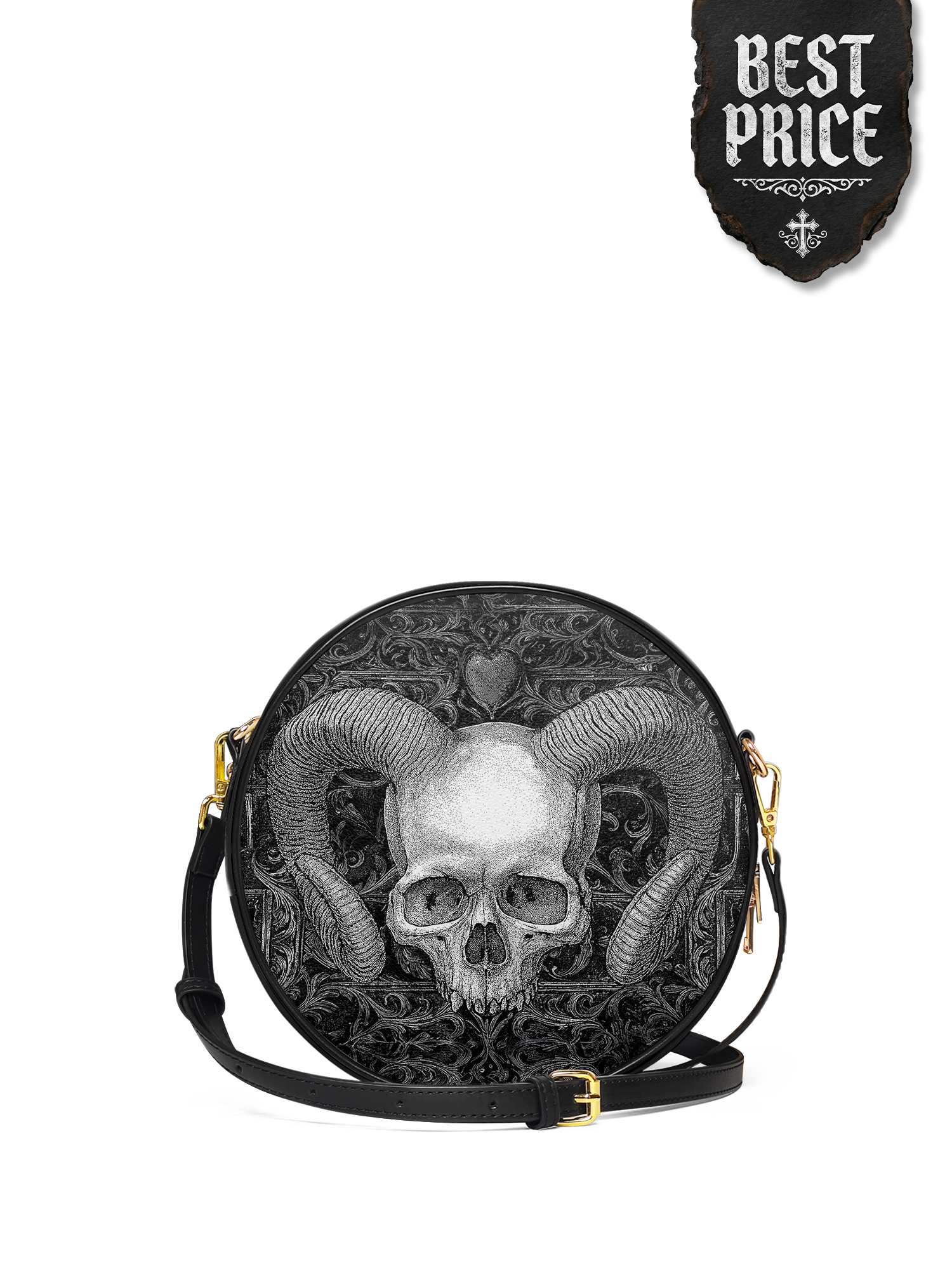 "Grimcrown" Circle Crossbody Bag