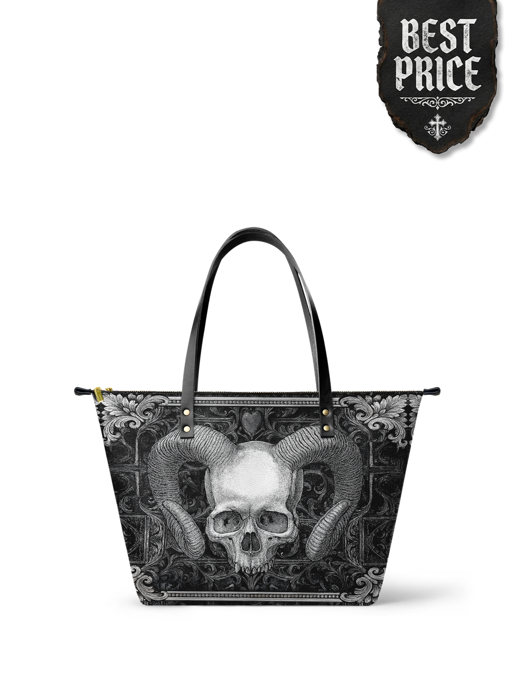 "Grimcrown" Leather Tote Bag