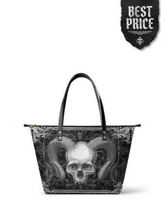 "Grimcrown" Leather Tote Bag