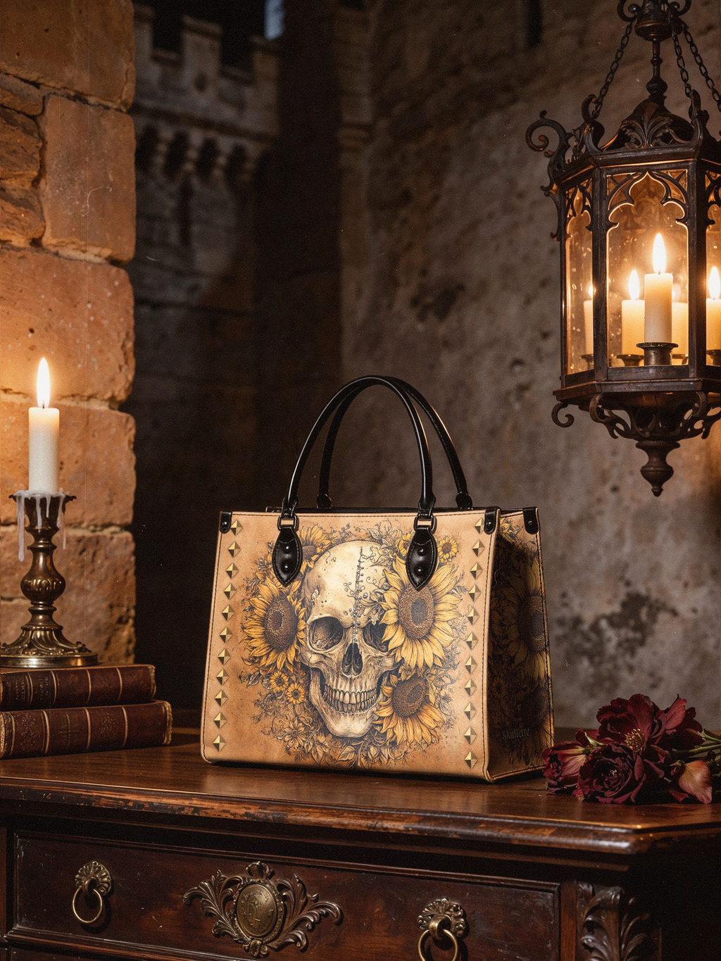 "Heliovoid" - Black Interior - Leather Handbag