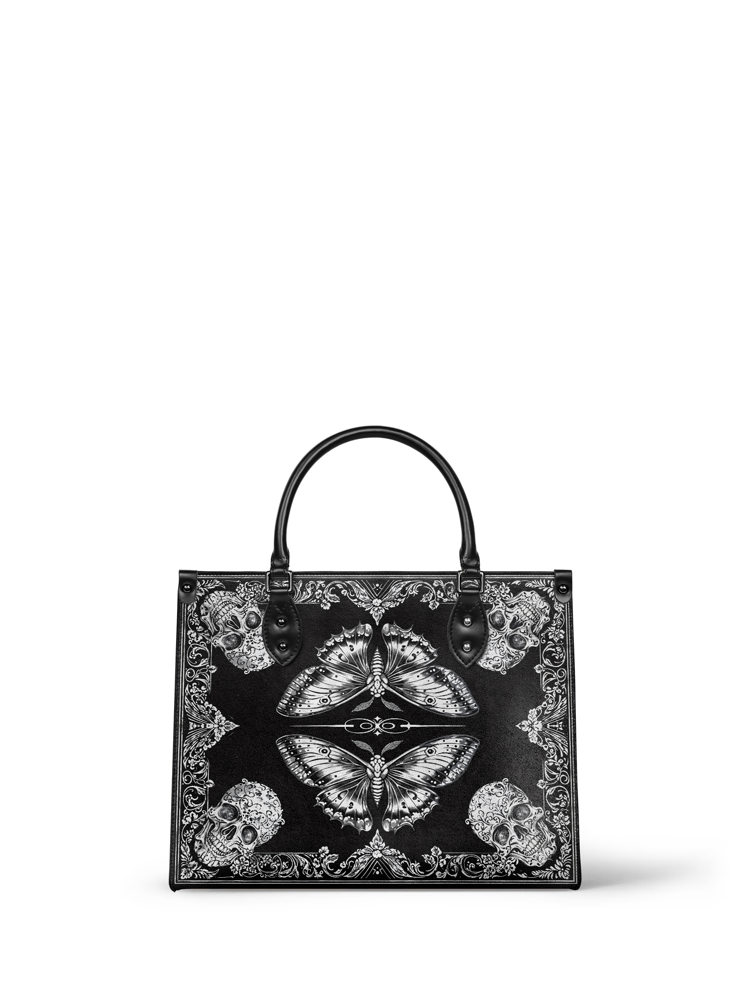 "Mothwing" - Black Interior - Leather Handbag