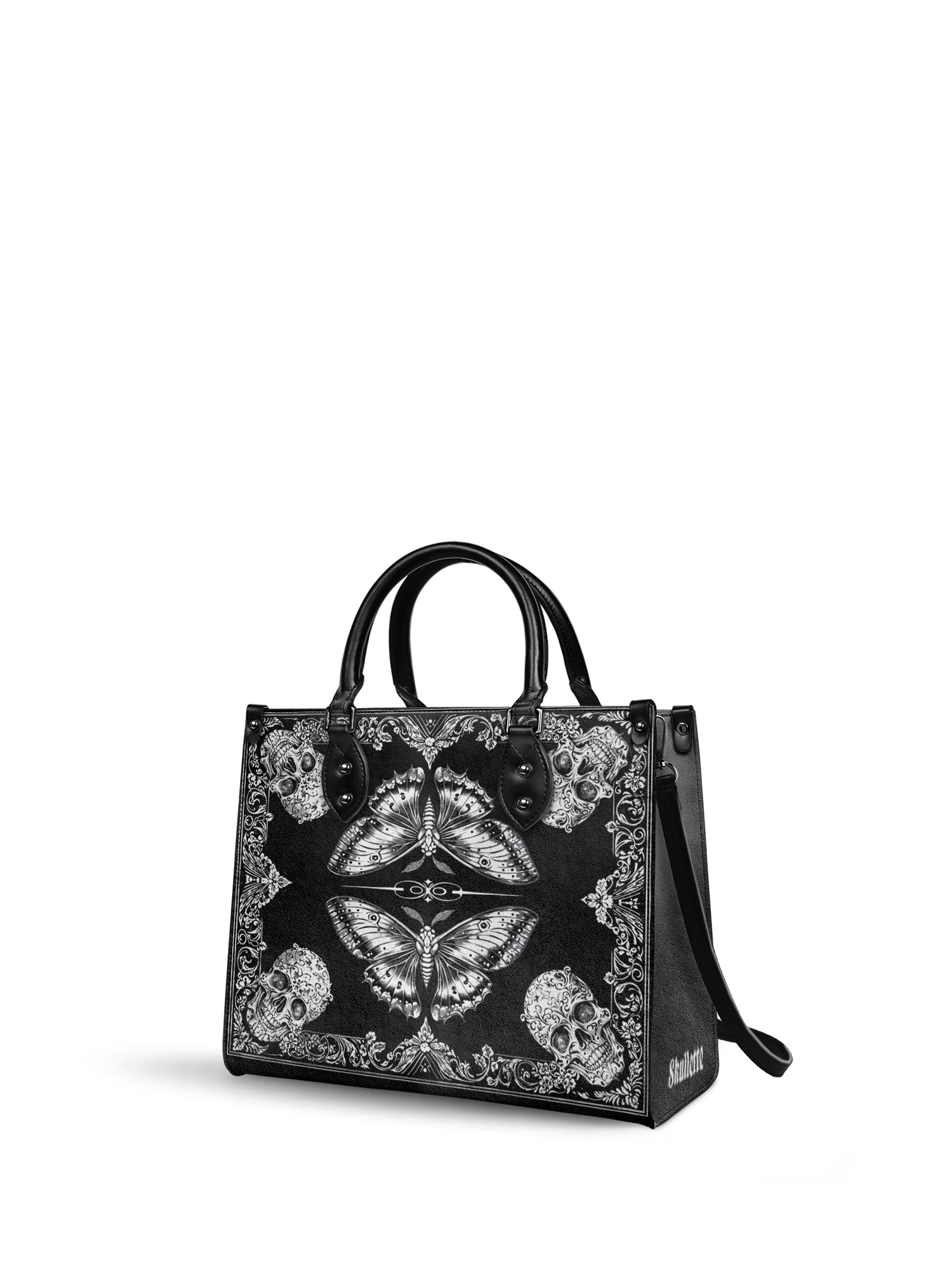 "Mothwing" - Black Interior - Leather Handbag