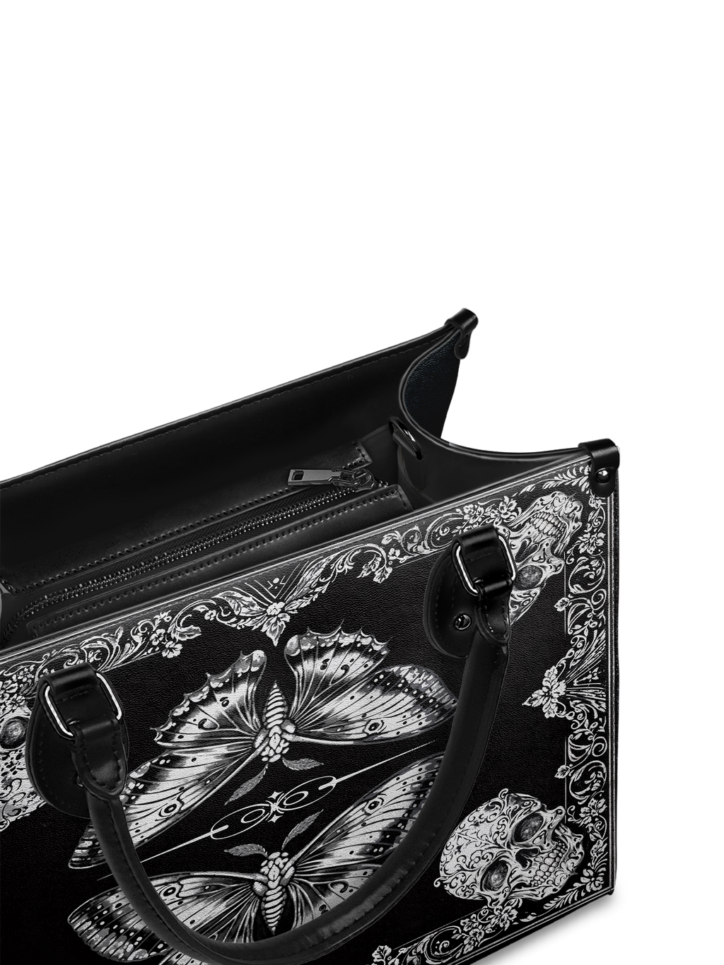 "Mothwing" - Black Interior - Leather Handbag