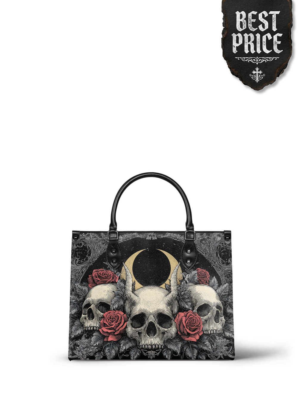 "Nightrosary" - Black Interior - Leather Handbag