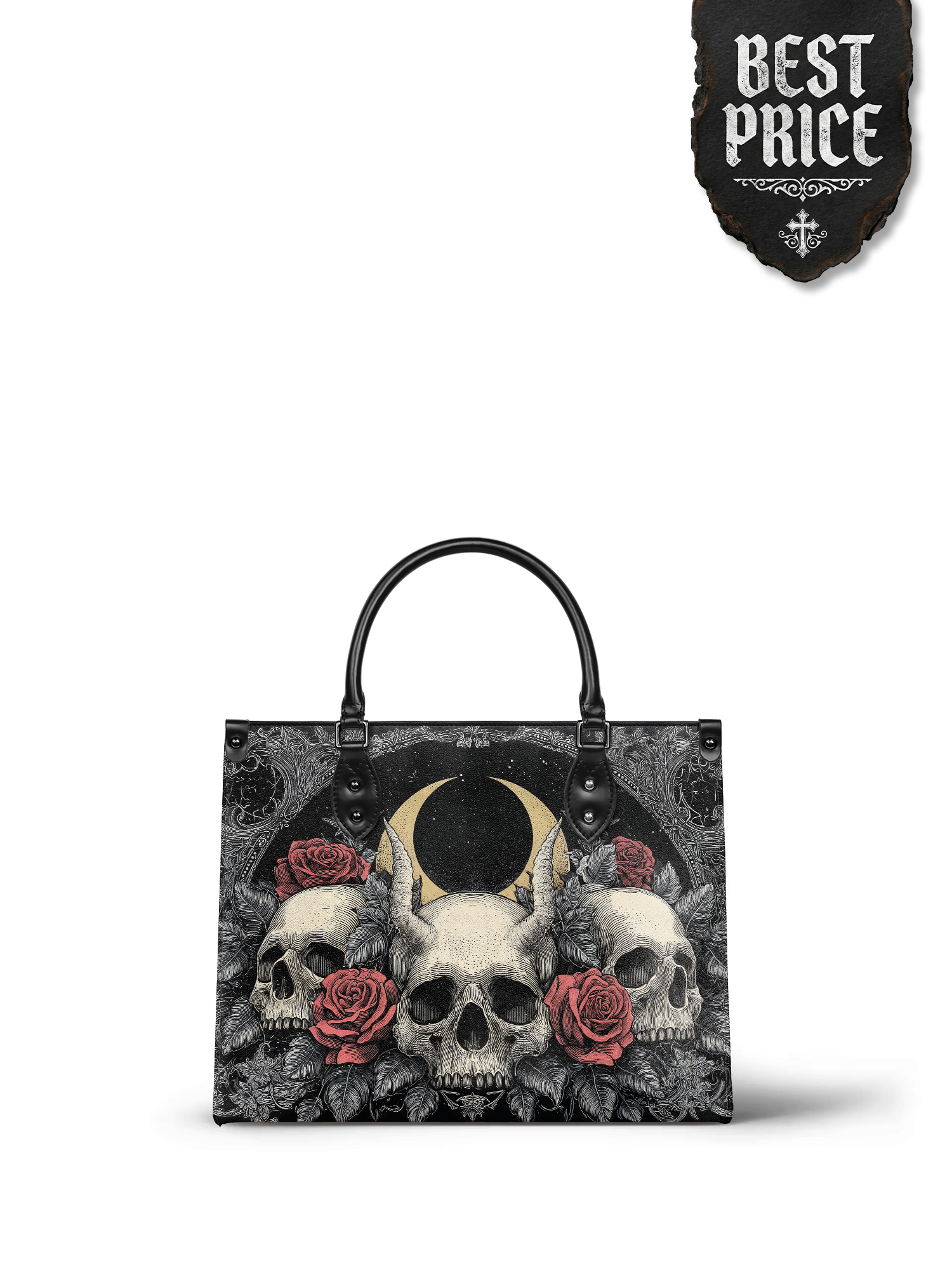 "Nightrosary" - Black Interior - Leather Handbag