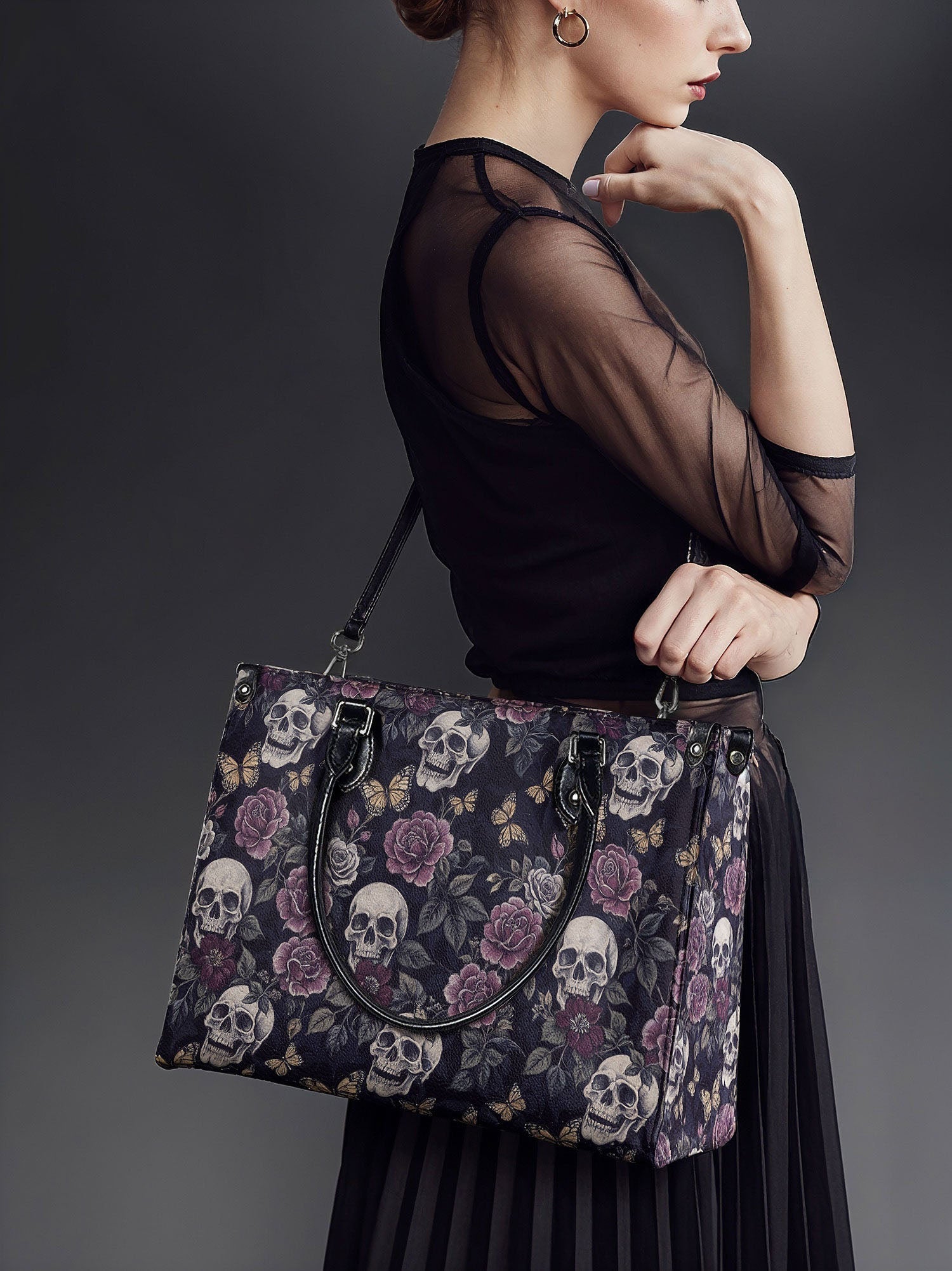 "Noctaflora" The Day-to-Night Skull Set