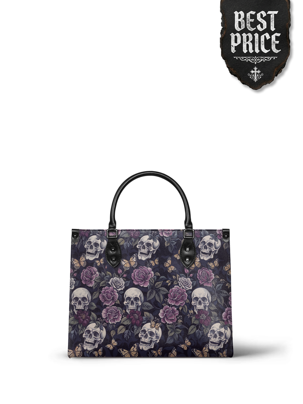 "Noctaflora" - Black Interior - Leather Handbag