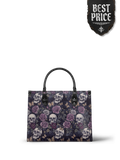 "Noctaflora" - Black Interior - Leather Handbag