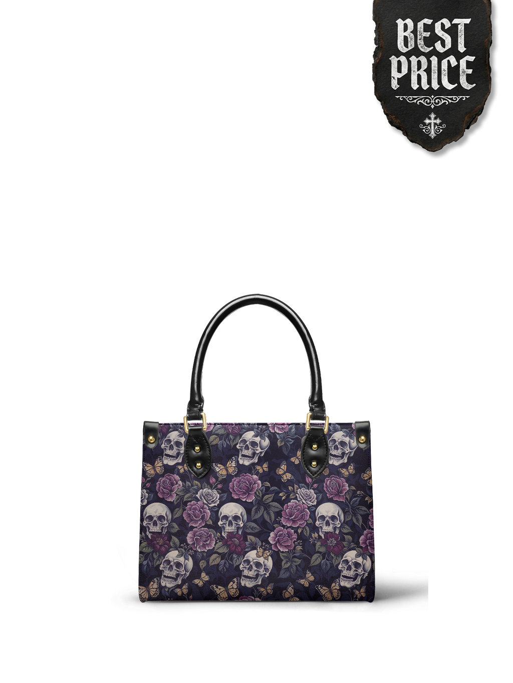 "Noctaflora" Small Leather Bag