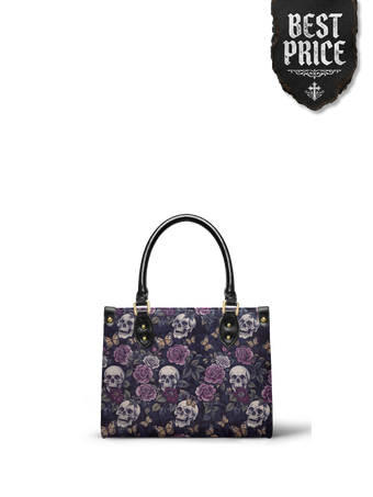"Noctaflora" Small Leather Bag