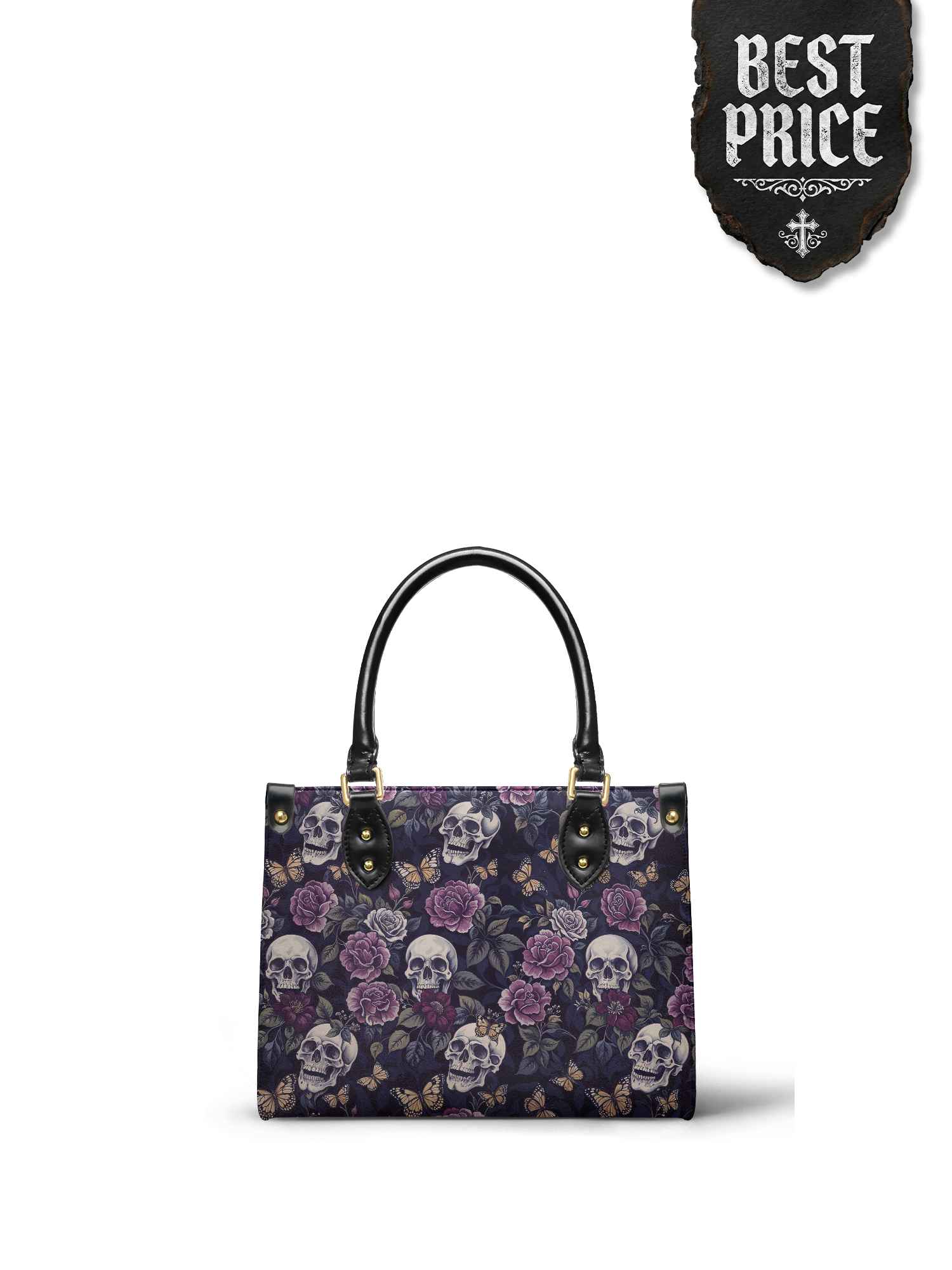 "Noctaflora" Small Leather Bag