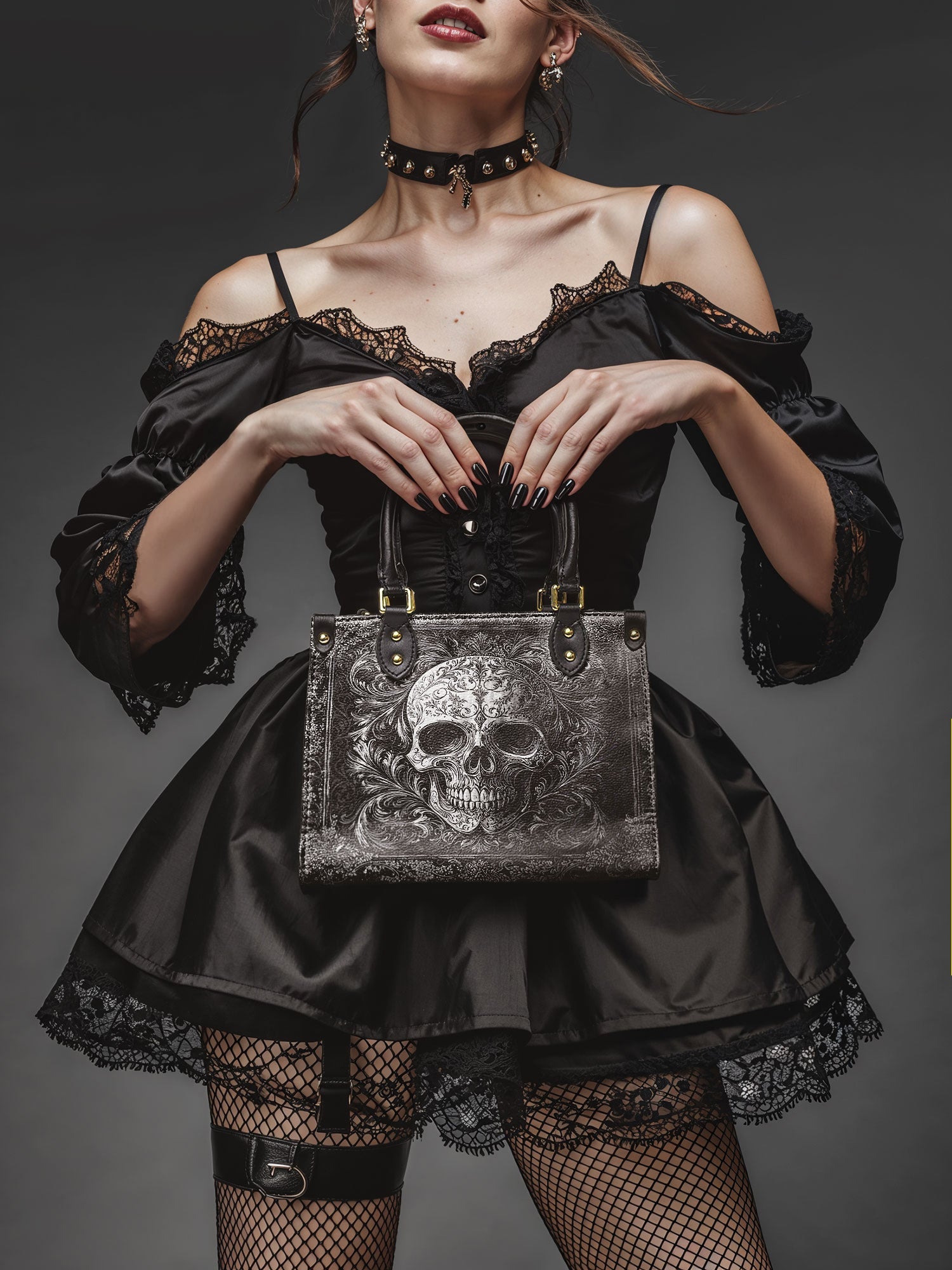 "Obscuria" Small Leather Bag