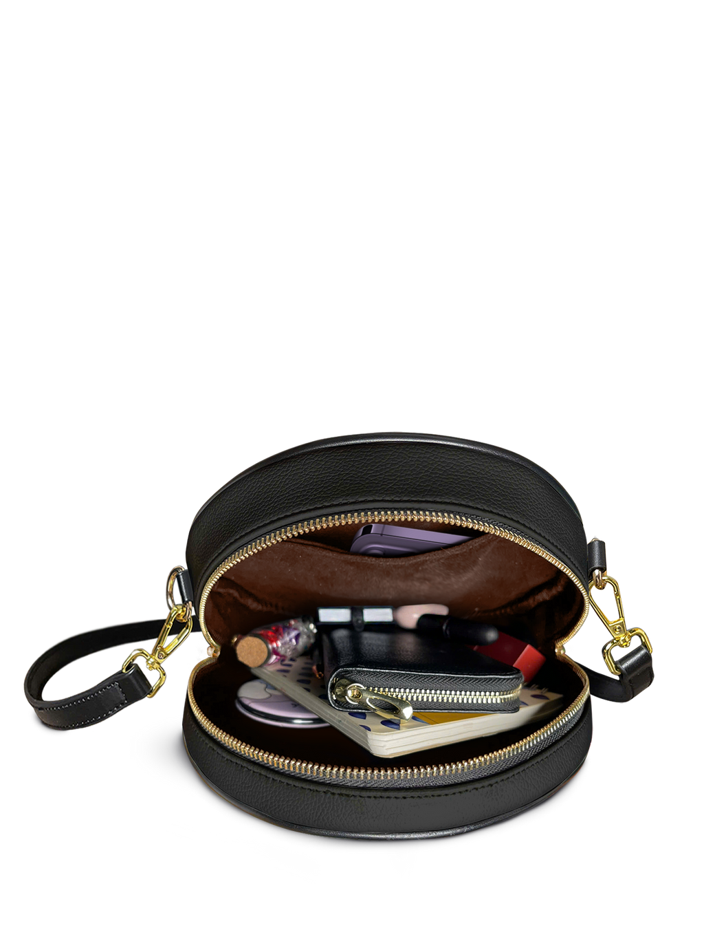 "Obscuria" Circle Crossbody Bag