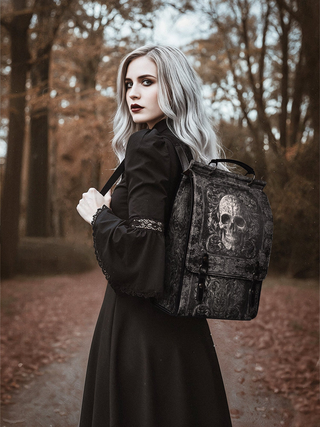 "Obscuria" Leather Backpack