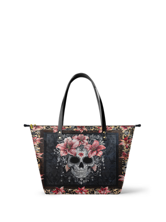 "Roselace" Leather Tote Bag