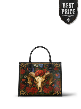 "Rosethorn" - Black Interior - Leather Handbag