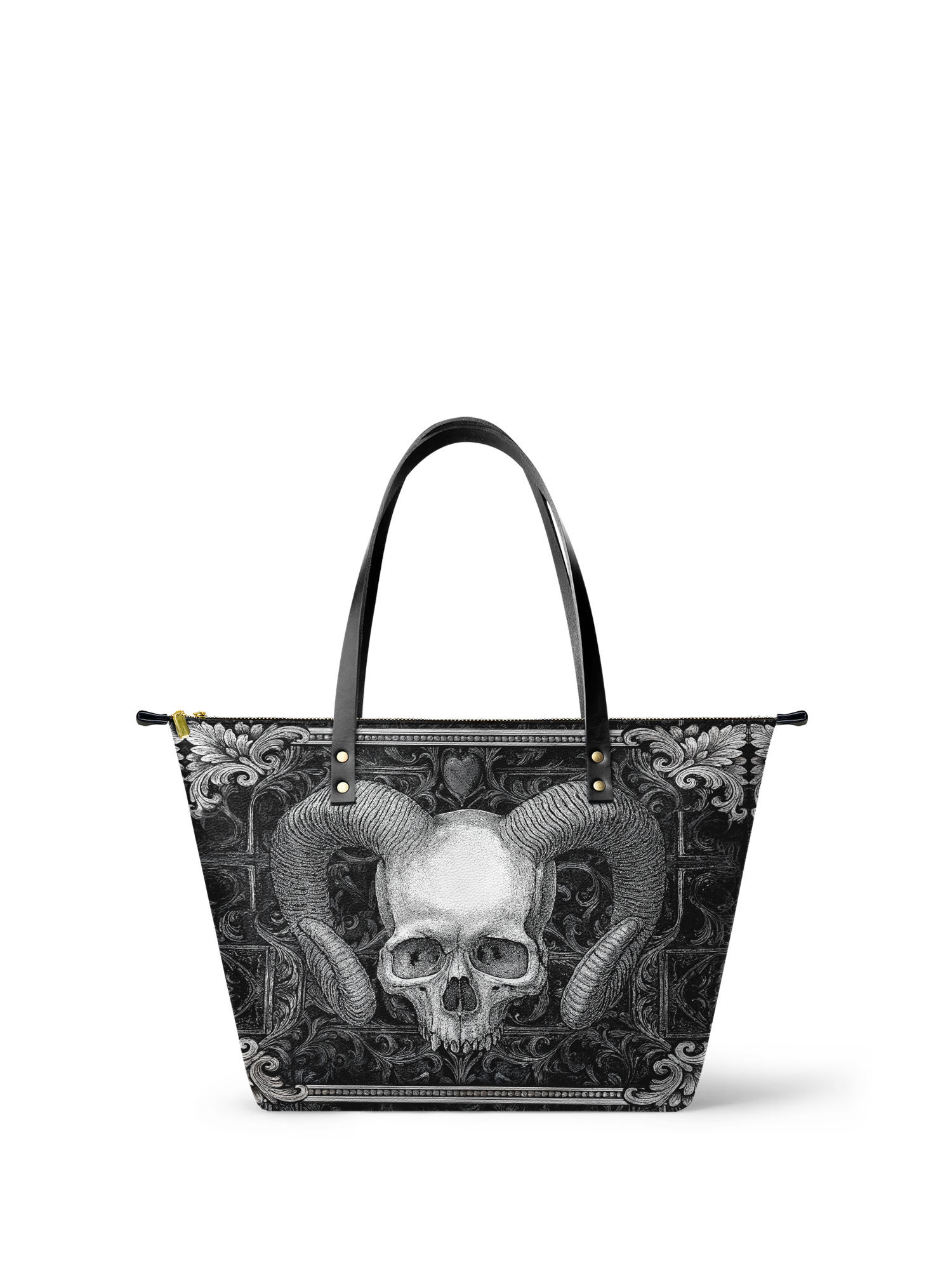 "Grimcrown" Leather Tote Bag