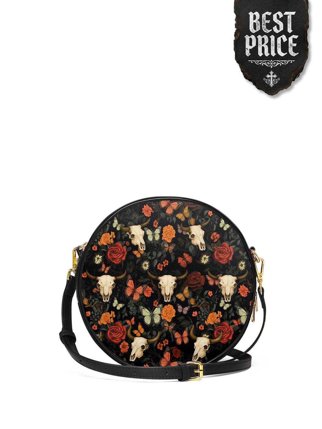 "Thornfall" Circle Crossbody Bag