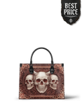"Triskelion" - Black Interior - Leather Handbag