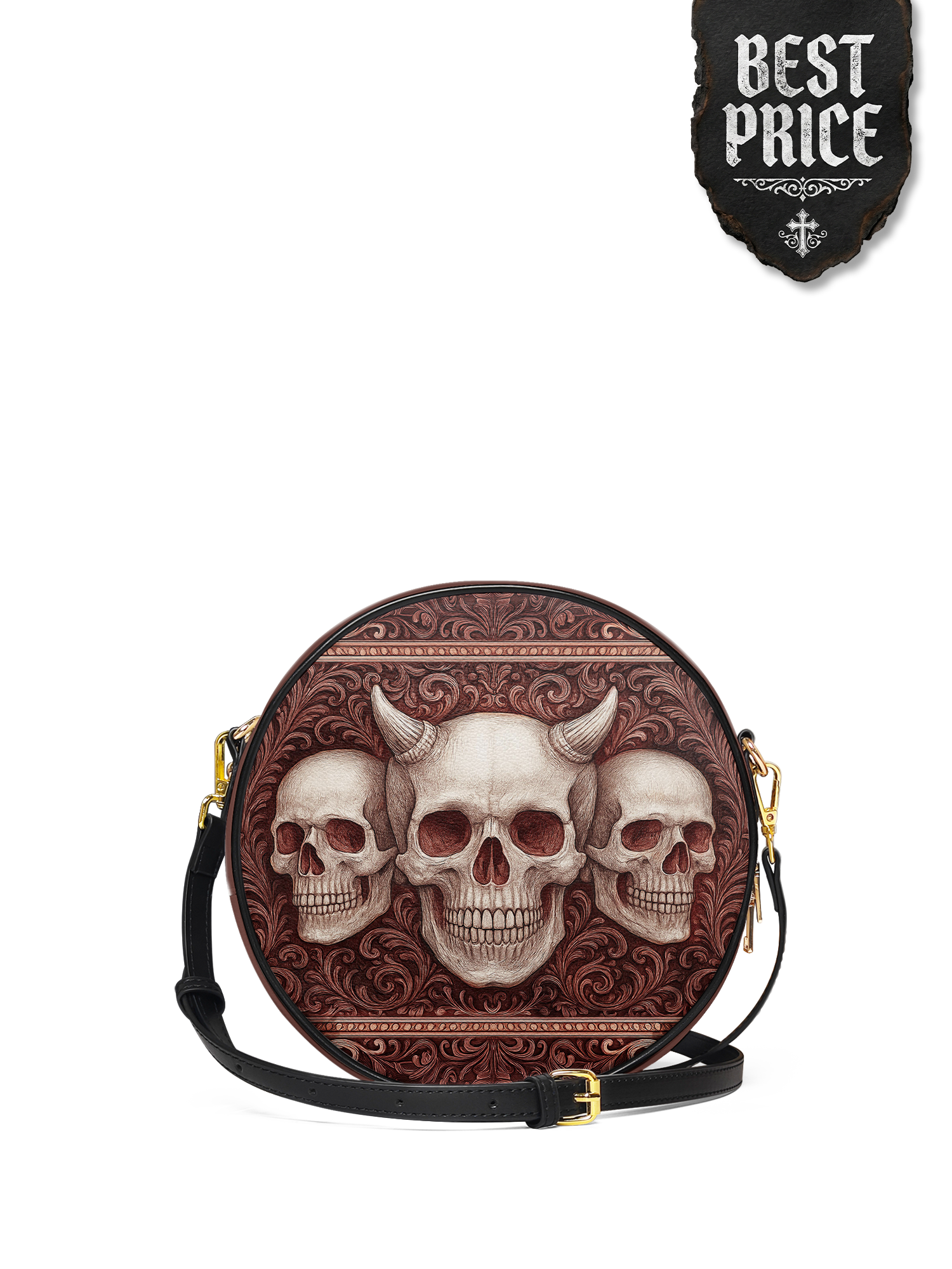 "Triskelion" Circle Crossbody Bag