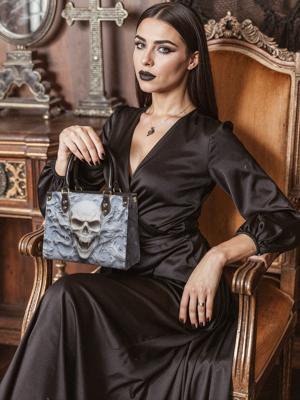 "Wraithbone" Small Leather Bag