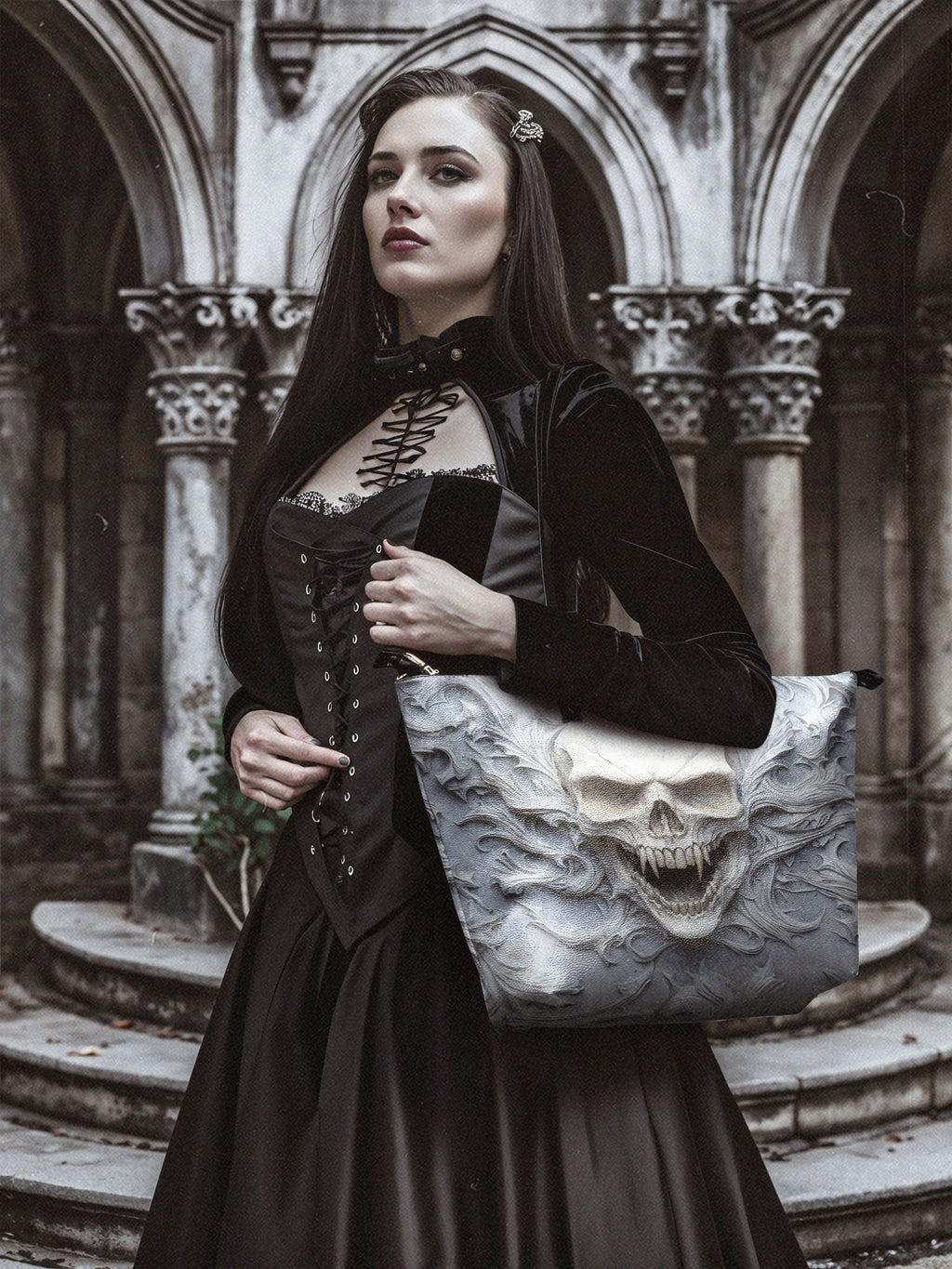 "Wraithbone" Leather Tote Bag